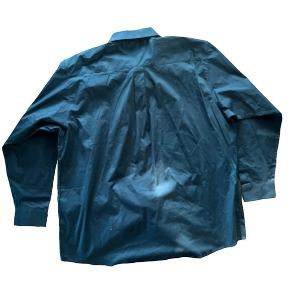 NWT Panhandle Teal Western Button Front Long Sleeve Pocket Cowboy Shirt size XXL - Picture 2 of 7